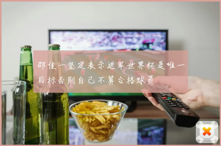 邵佳一坚定表示进军世界杯是唯一目标否则自己不算合格球员